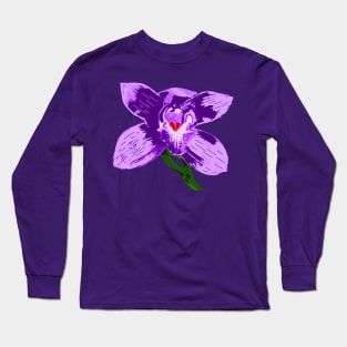 Orchid colored Orchid Long Sleeve T-Shirt
